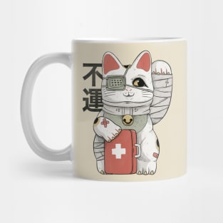 Unlucky White Cat Mug